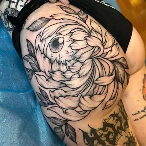 flower butt tattoos|103 Fulfilling Butt Tattoos That Run High On。